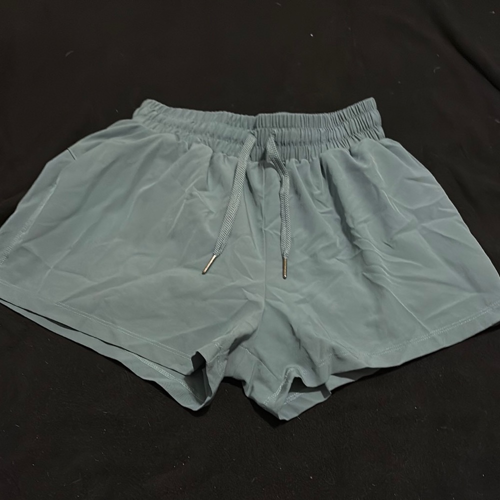 Amazon Essentials Gray Athletic Shorts with Elastic Waistband